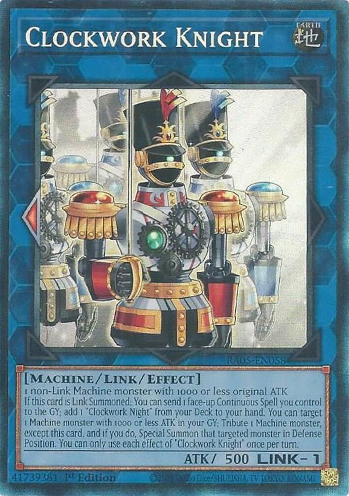 Clockwork Knight (Collector's Rare) (RA05-EN058) (Rarity Collection 5)