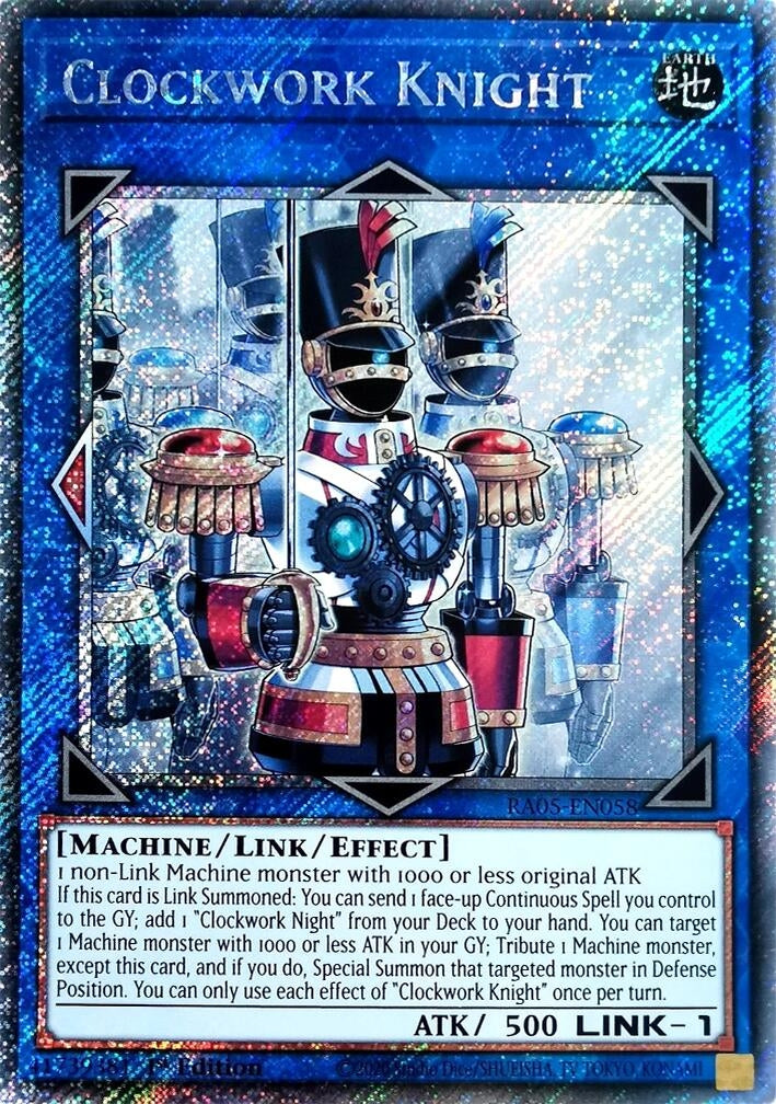 Clockwork Knight (Platinum Secret Rare) (RA05-EN058) (Rarity Collection 5)
