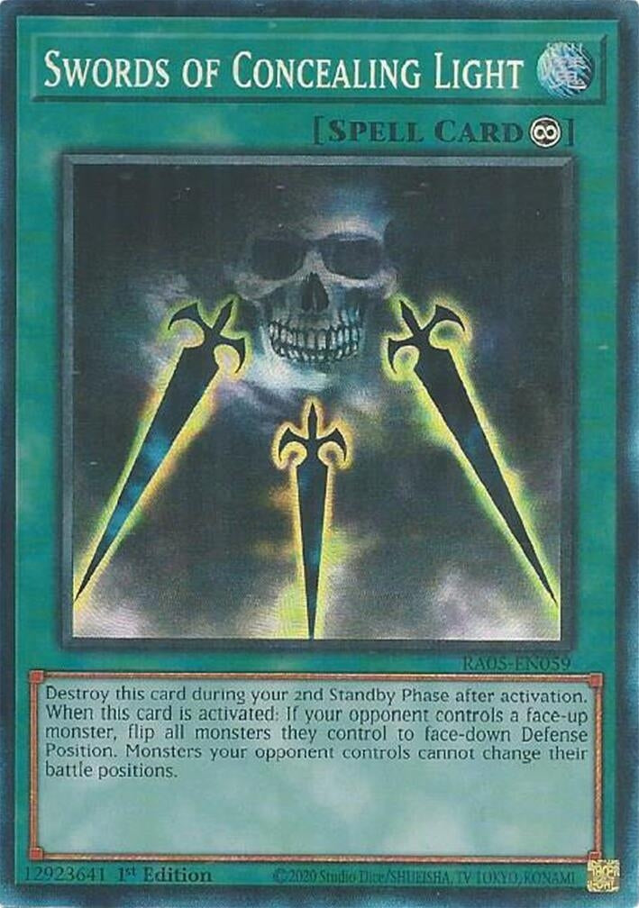 Swords of Concealing Light (Collector's Rare) (RA05-EN059) (Rarity Collection 5)