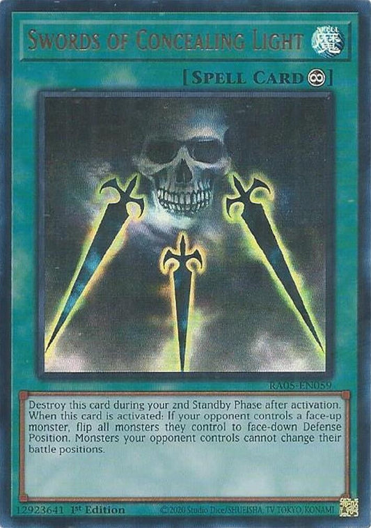 Swords of Concealing Light (Ultra Rare) (RA05-EN059) (Rarity Collection 5)