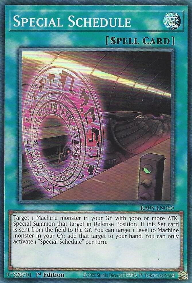 Special Schedule (RA05-EN060) (Rarity Collection 5)