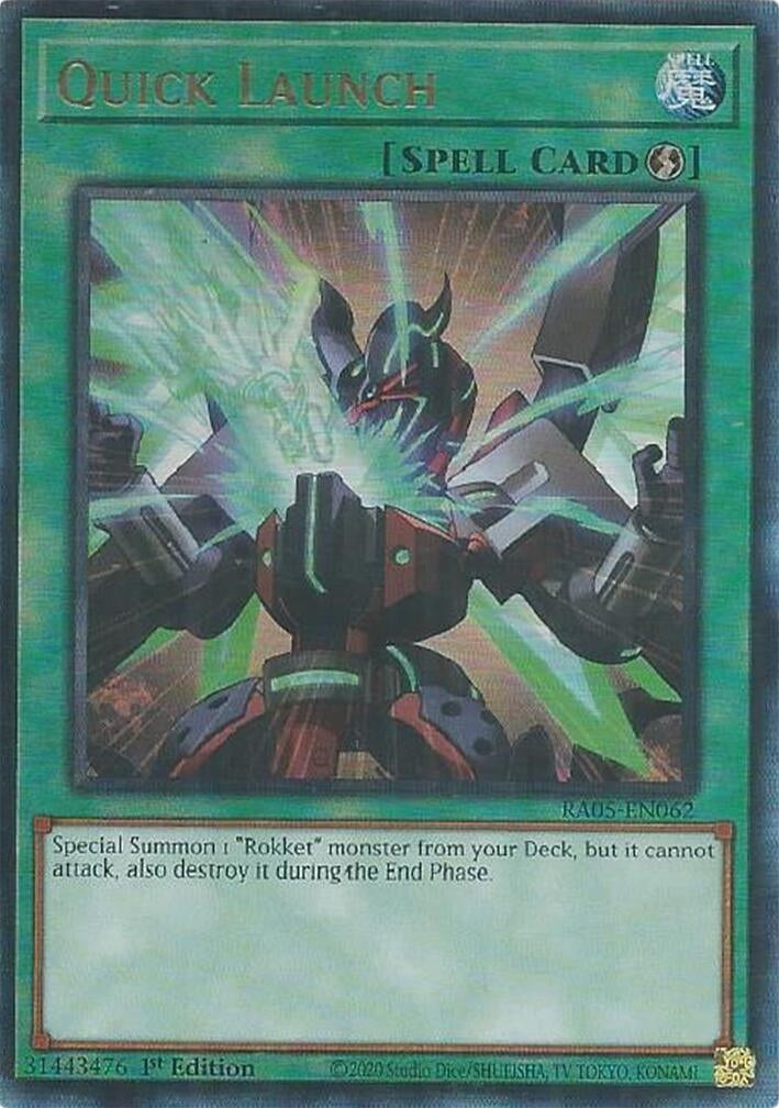 Quick Launch (Ultimate Rare) (RA05-EN062) (Rarity Collection 5)