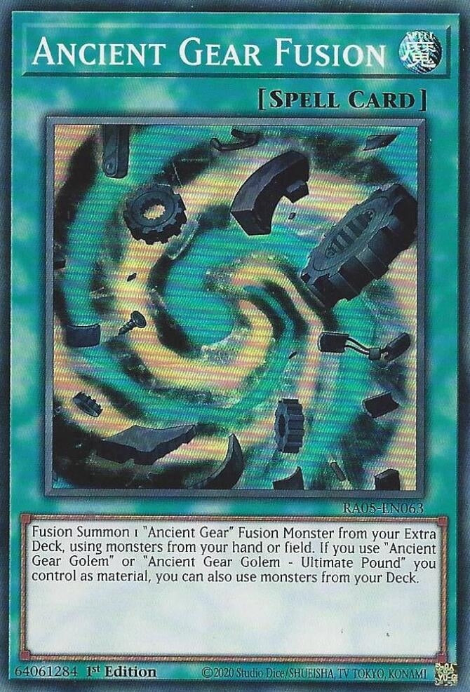 Ancient Gear Fusion (RA05-EN063) (Rarity Collection 5)
