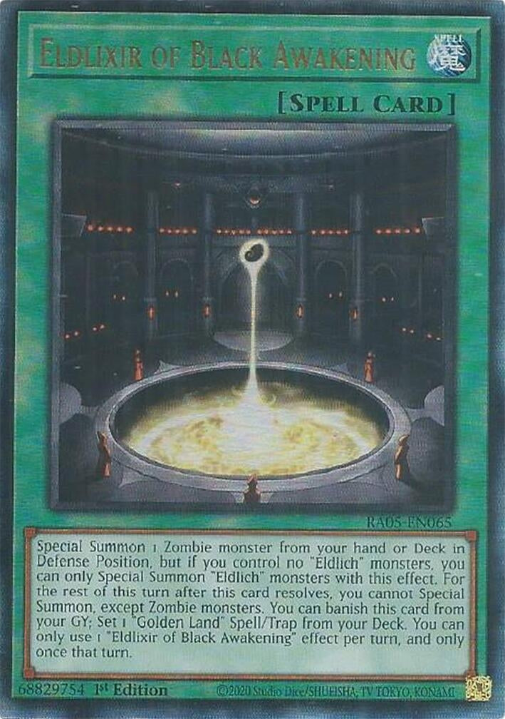 Eldlixir of Black Awakening (Ultimate Rare) (RA05-EN065) (Rarity Collection 5)
