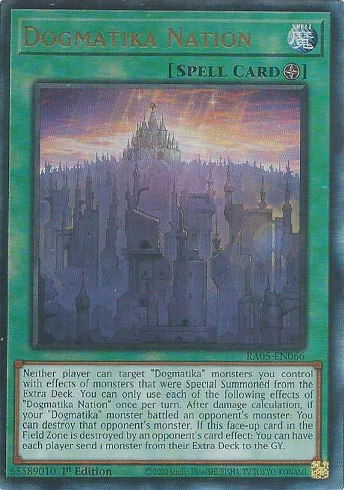 Dogmatika Nation (Ultimate Rare) (RA05-EN066) (Rarity Collection 5)