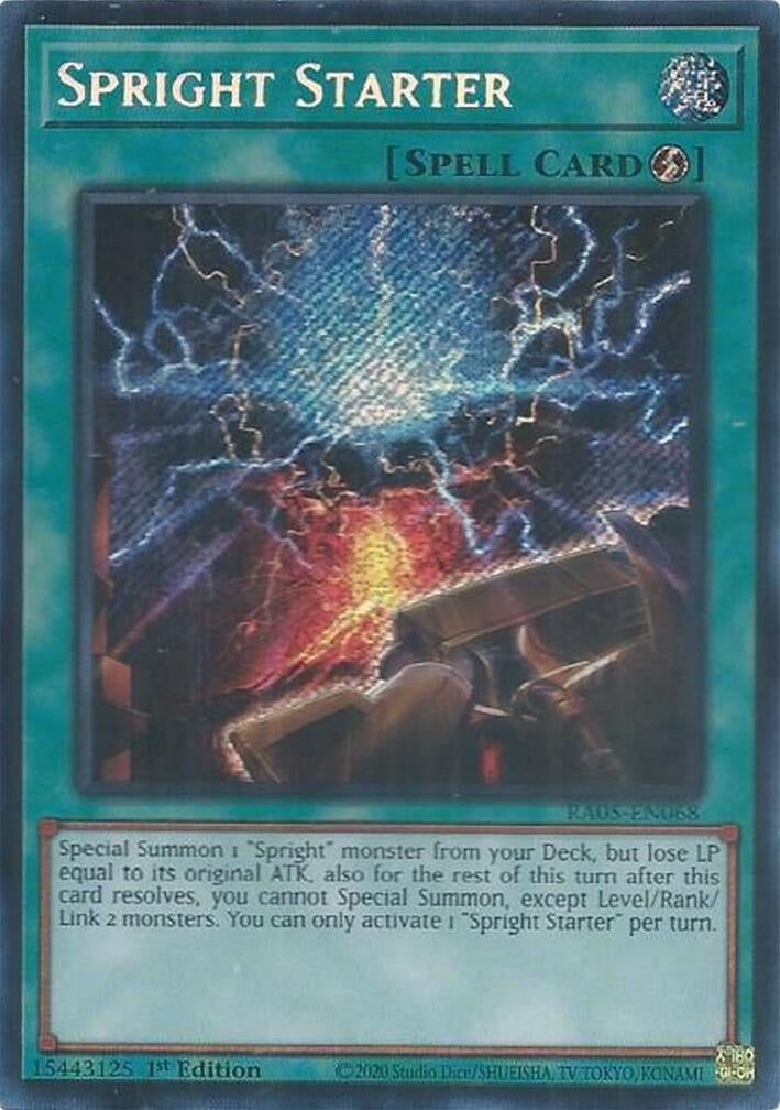 Spright Starter (Secret Rare) (RA05-EN068) (Rarity Collection 5)