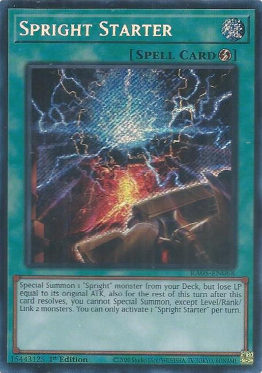 Spright Starter (Secret Rare) (RA05-EN068) (Rarity Collection 5)