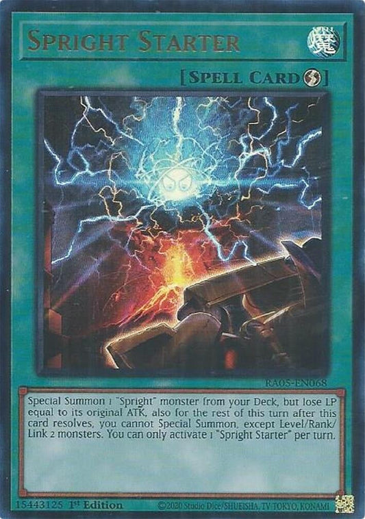 Spright Starter (Ultra Rare) (RA05-EN068) (Rarity Collection 5)