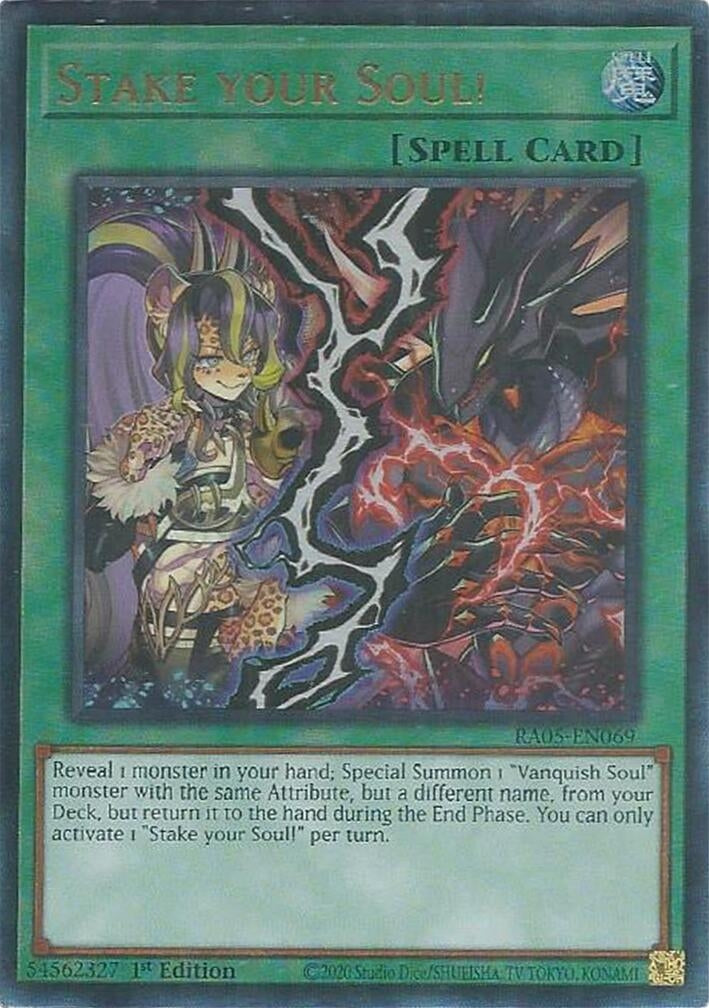 Stake your Soul! (Ultimate Rare) (RA05-EN069) (Rarity Collection 5)