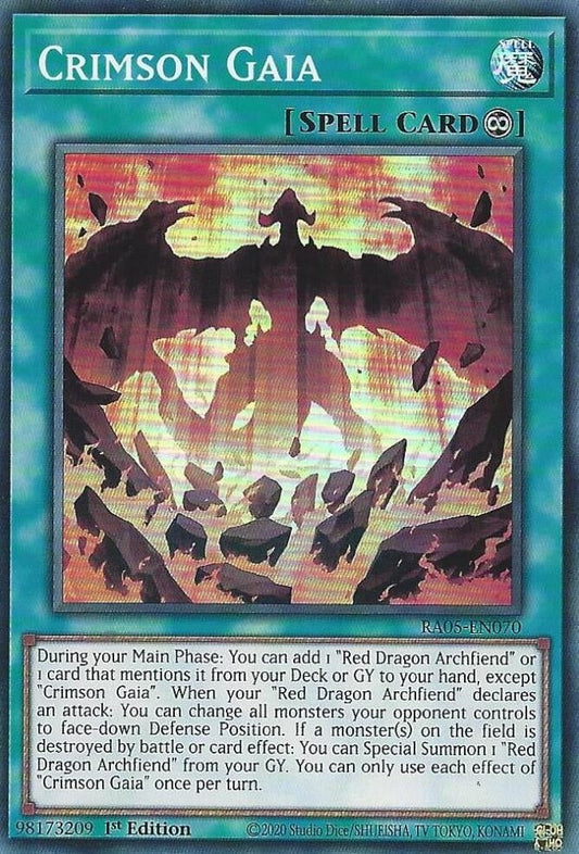Crimson Gaia (RA05-EN070) (Rarity Collection 5)