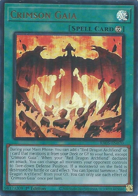 Crimson Gaia (Ultra Rare) (RA05-EN070) (Rarity Collection 5)