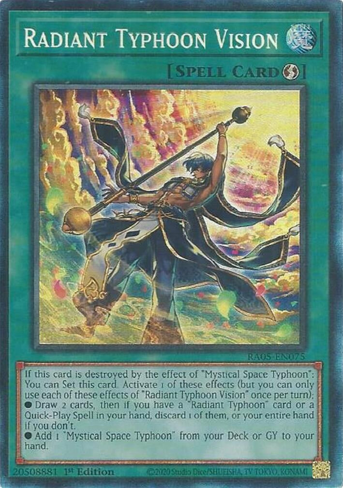 Radiant Typhoon Vision (Collector's Rare) (RA05-EN075) (Rarity Collection 5)