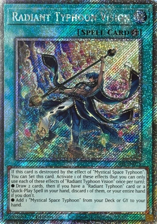 Radiant Typhoon Vision (Platinum Secret Rare) (RA05-EN075) (Rarity Collection 5)