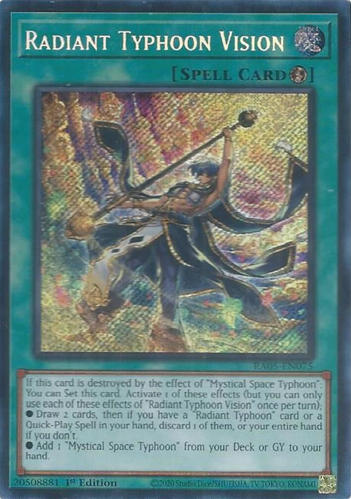 Radiant Typhoon Vision (Secret Rare) (RA05-EN075) (Rarity Collection 5)
