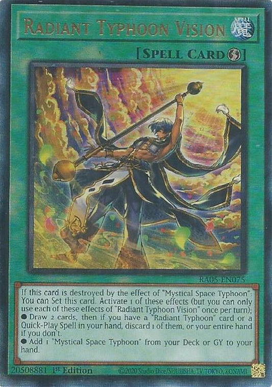Radiant Typhoon Vision (Ultimate Rare) (RA05-EN075) (Rarity Collection 5)