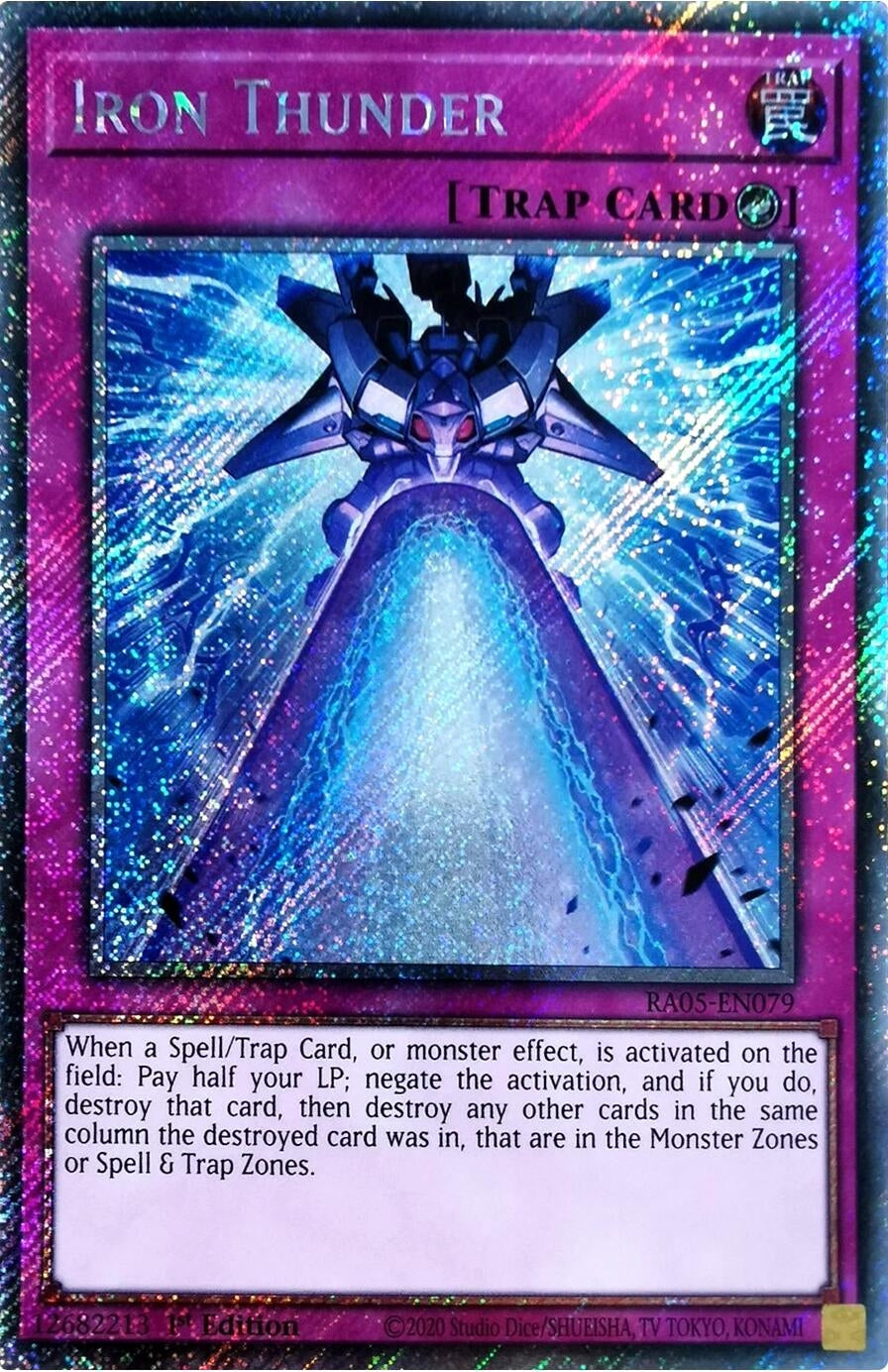 Iron Thunder (Platinum Secret Rare) (RA05-EN079) (Rarity Collection 5)