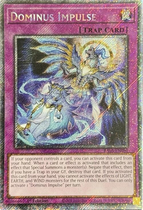Dominus Impulse (Platinum Secret Rare) (RA05-EN080) (Rarity Collection 5)