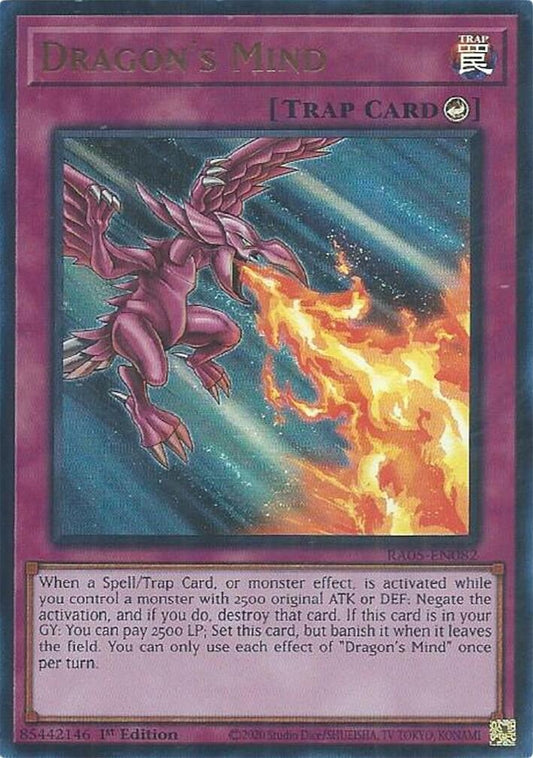 Dragon's Mind (Ultra Rare) (RA05-EN082) (Rarity Collection 5)