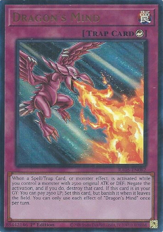 Dragon's Mind (Ultra Rare) (RA05-EN082) (Rarity Collection 5)
