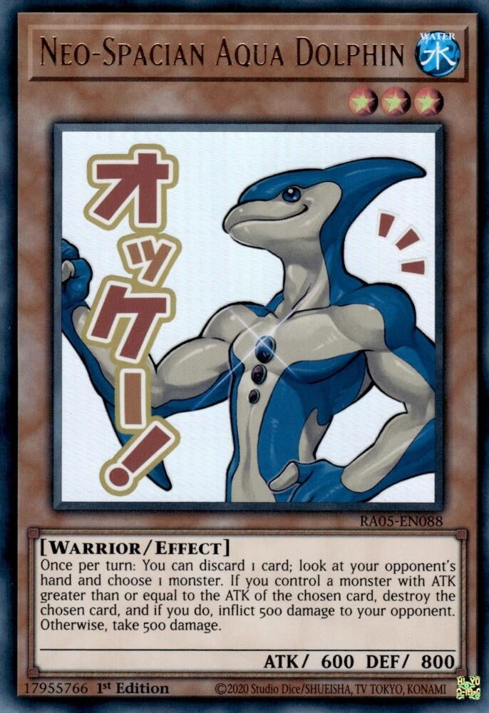Neo-Spacian Aqua Dolphin (RA05-EN088) (Rarity Collection 5)