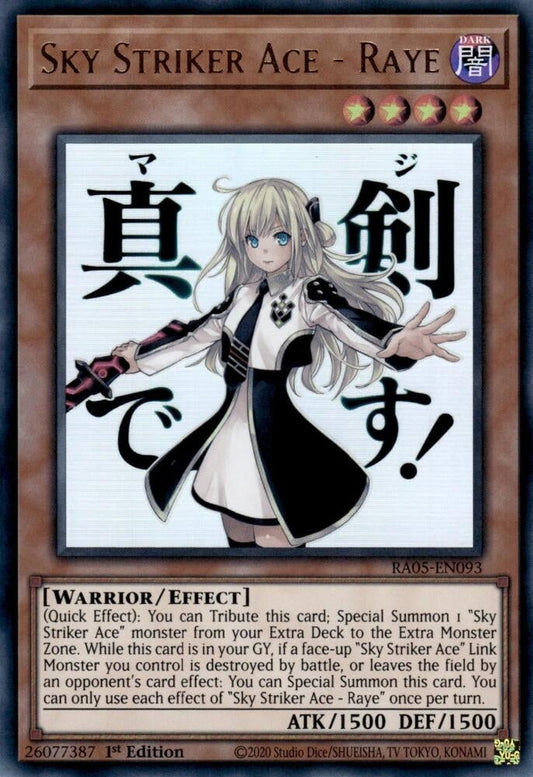 Sky Striker Ace - Raye (RA05-EN093) (Rarity Collection 5)