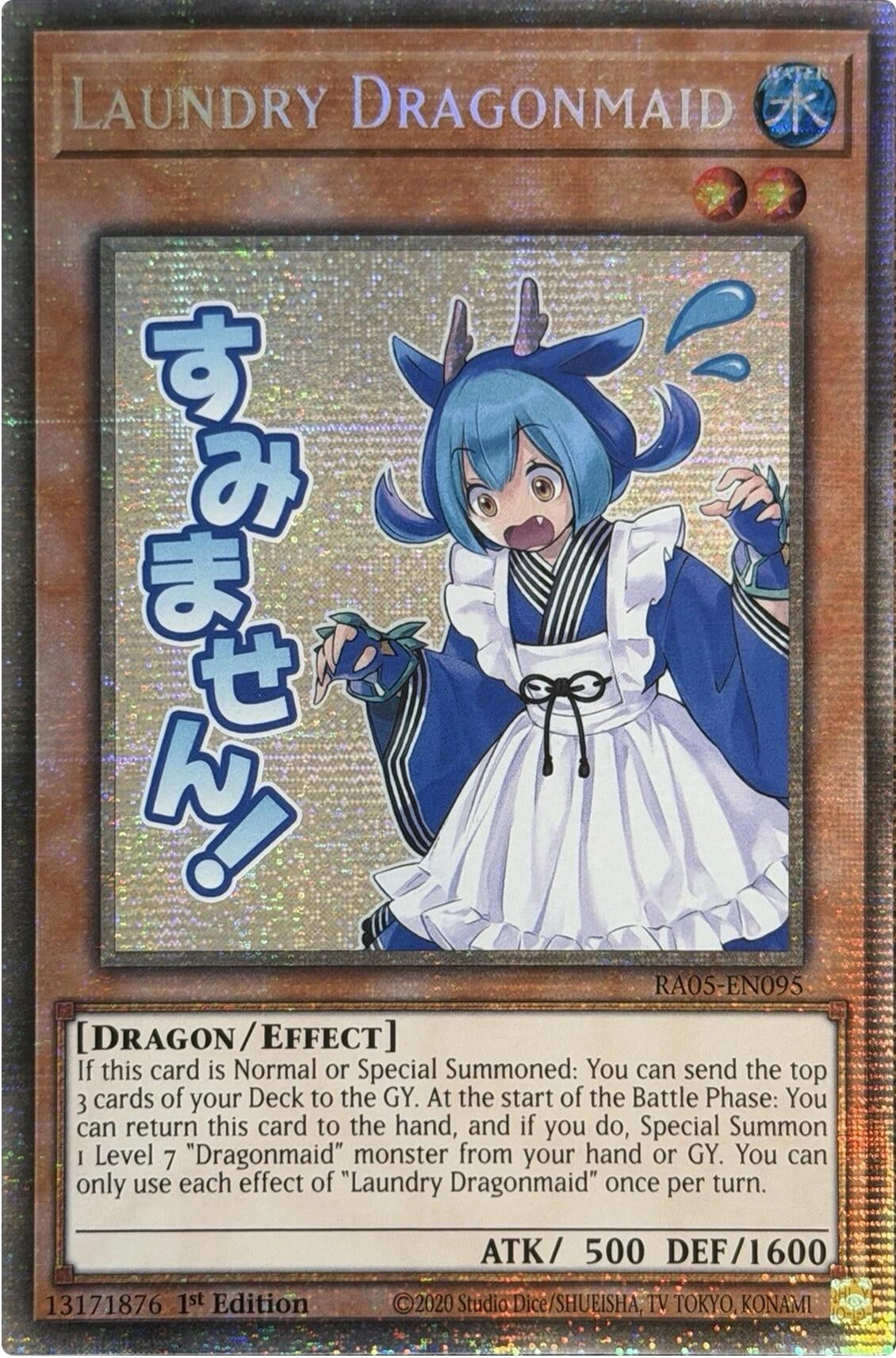 Laundry Dragonmaid (Starlight Rare) (RA05-EN095) (Rarity Collection 5)