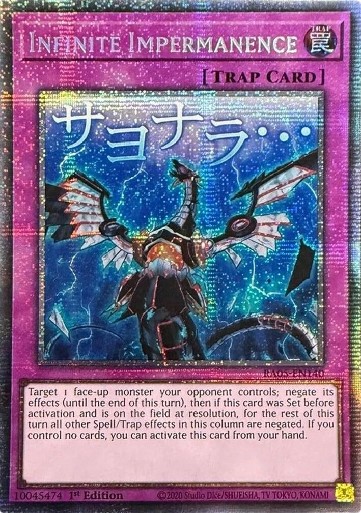 Infinite Impermanence (Starlight Rare) (RA05-EN140) (Rarity Collection 5)