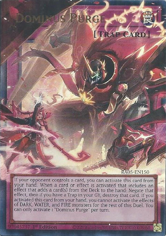 Dominus Purge (Extended Art) (RA05-EN150) (Rarity Collection 5)
