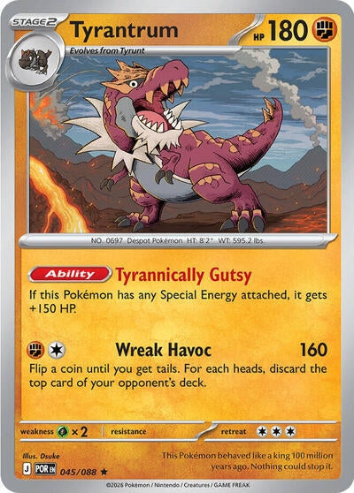 Image for Tyrantrum - 047/088 (Non-Holo) (045/088) (Deck Exclusives) (PR) - Pokemon