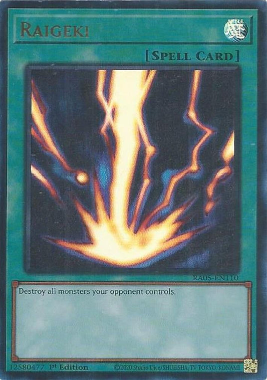 Raigeki (Ultra Rare) (RA05-EN110) (Rarity Collection 5)