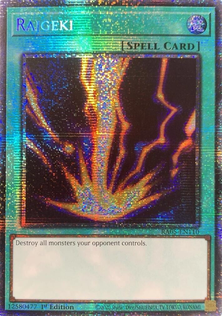 Raigeki (Starlight Rare) (RA05-EN110) (Rarity Collection 5)