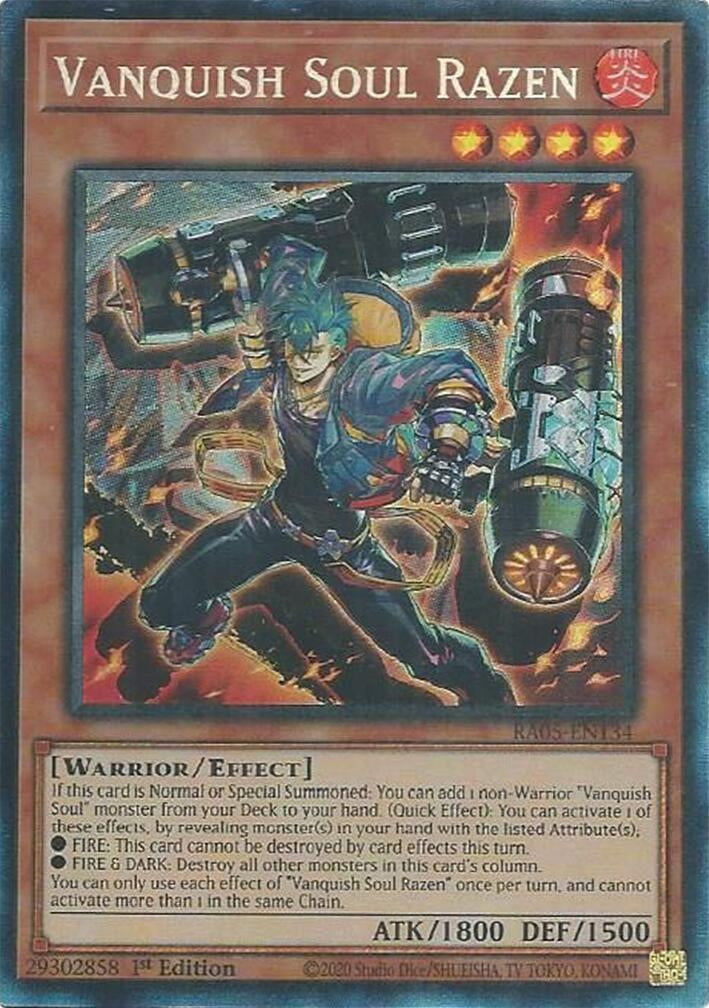 Vanquish Soul Razen (Collector's Rare) (RA05-EN134) (Rarity Collection 5)