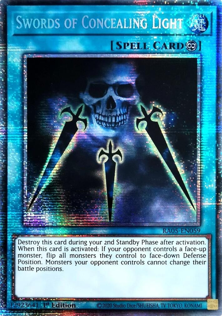 Swords of Concealing Light (Starlight Rare) (RA05-EN059) (Rarity Collection 5)