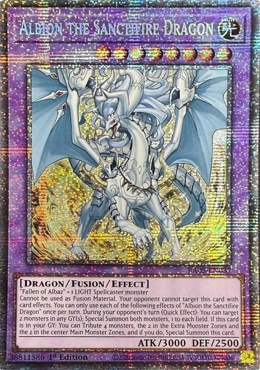 Albion the Sanctifire Dragon (Starlight Rare) (RA05-EN037) (Rarity Collection 5)