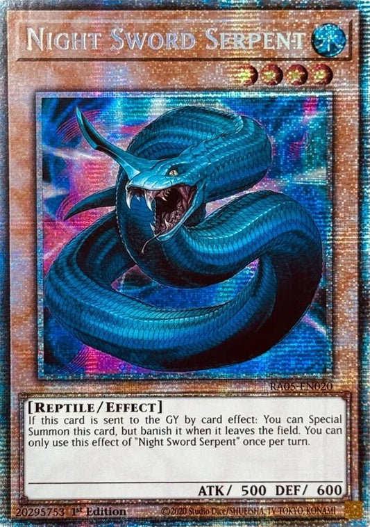 Night Sword Serpent (Starlight Rare) (RA05-EN020) (Rarity Collection 5)