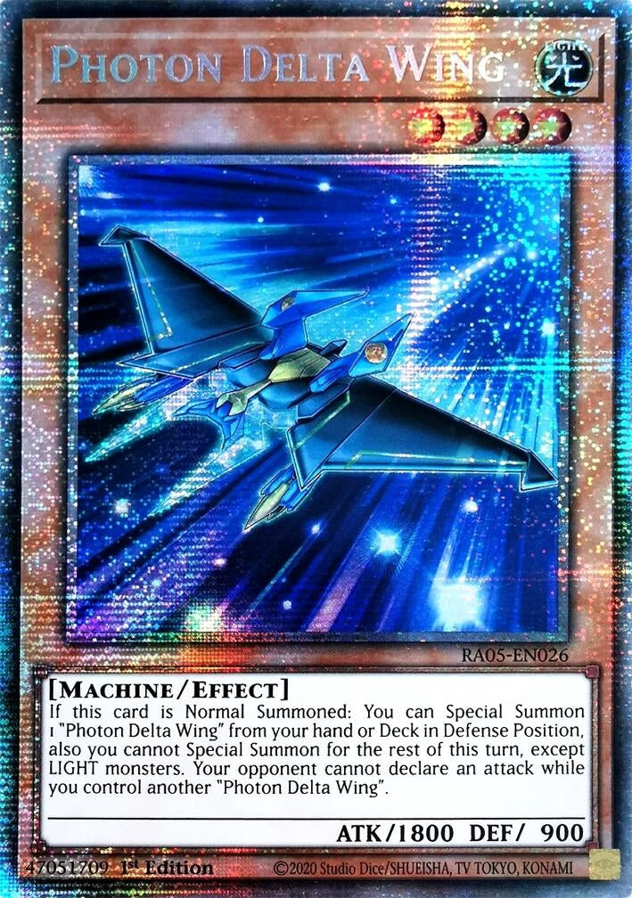Photon Delta Wing (Starlight Rare) (RA05-EN026) (Rarity Collection 5)