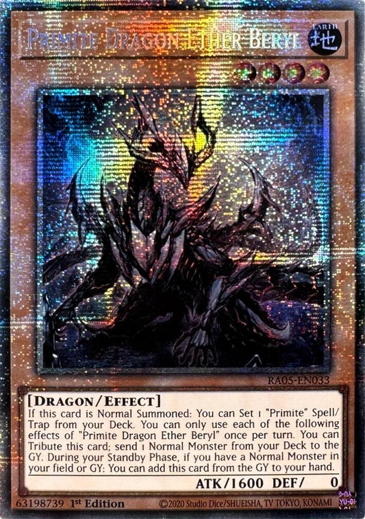 Primite Dragon Ether Beryl (Starlight Rare) (RA05-EN033) (Rarity Collection 5)