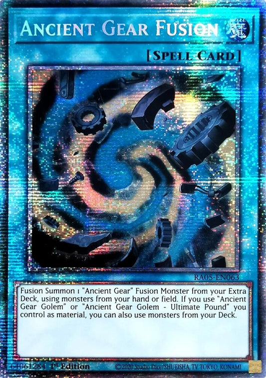 Ancient Gear Fusion (Starlight Rare) (RA05-EN063) (Rarity Collection 5)