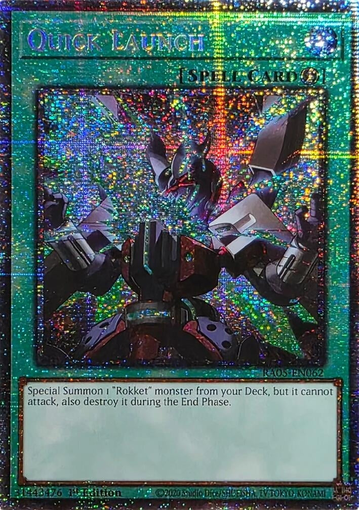 Quick Launch (Starlight Rare) (RA05-EN062) (Rarity Collection 5)