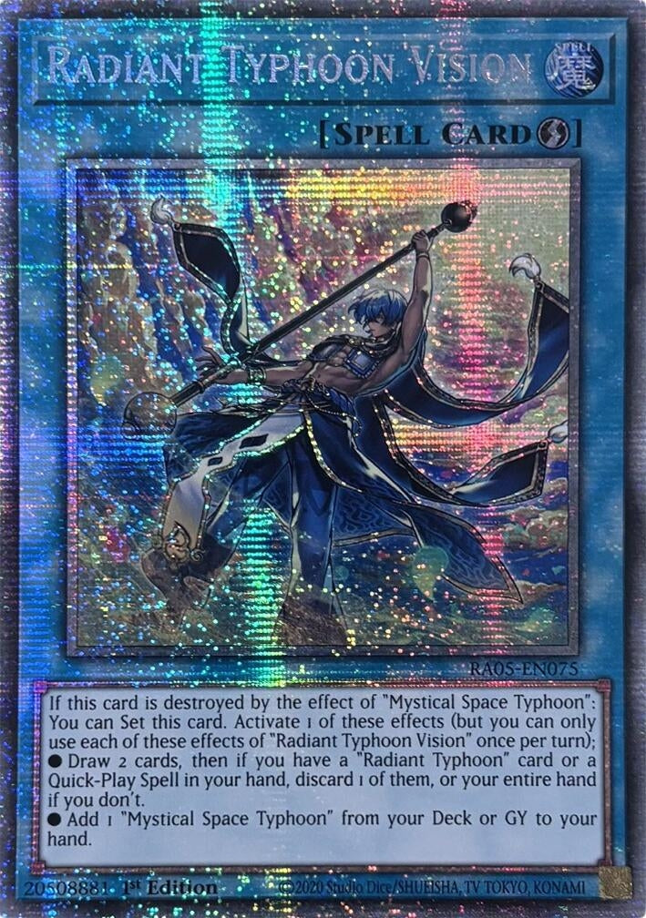 Image for Radiant Typhoon Vision (Starlight Rare) (RA05-EN075) (Rarity Collection 5) - YuGiOh