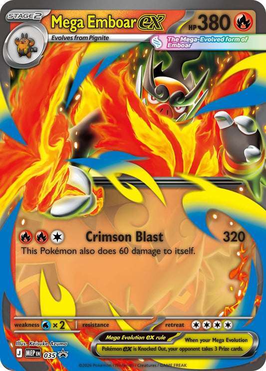 Image for Mega Emboar ex - 035 (035) (ME: Mega Evolution Promo) - Pokemon