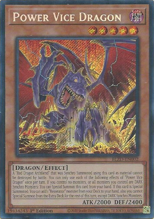 Image for Power Vice Dragon (BLZD-EN002) (Blazing Dominion) - YuGiOh