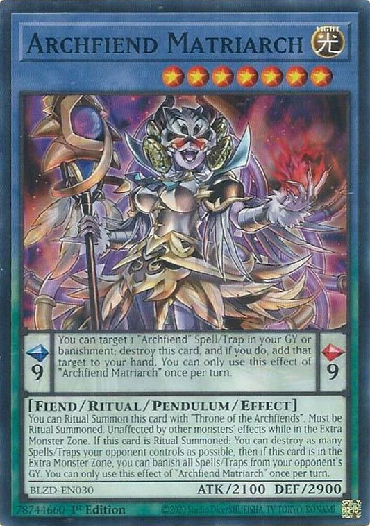 Image for Archfiend Matriarch (BLZD-EN030) (Blazing Dominion) - YuGiOh