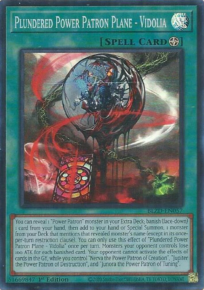Image for Plundered Power Patron Plane - Vidolia (BLZD-EN057) (Blazing Dominion) - YuGiOh