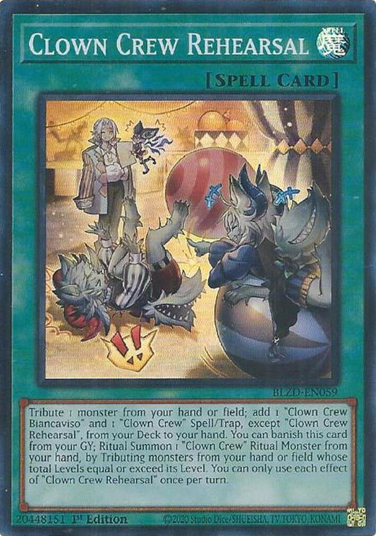 Image for Clown Crew Rehearsal (BLZD-EN059) (Blazing Dominion) - YuGiOh