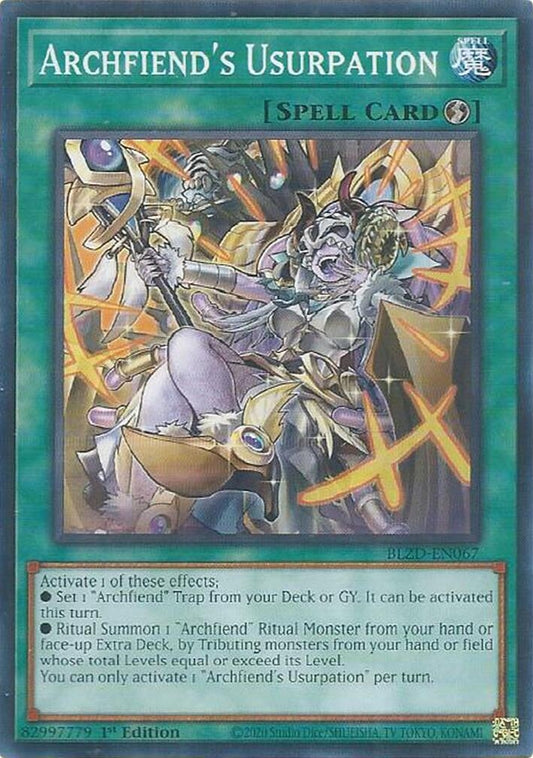 Image for Archfiend's Usurpation (BLZD-EN067) (Blazing Dominion) - YuGiOh