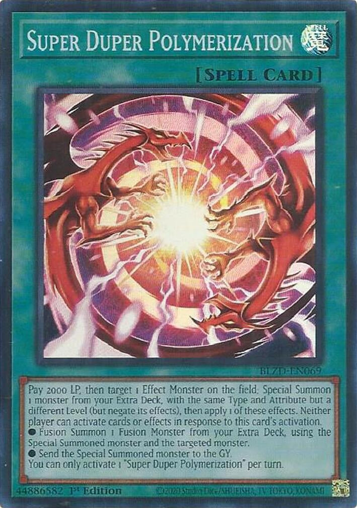 Image for Super Duper Polymerization (BLZD-EN069) (Blazing Dominion) - YuGiOh