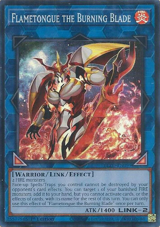 Image for Flametongue the Burning Blade (BLZD-EN099) (Blazing Dominion) - YuGiOh