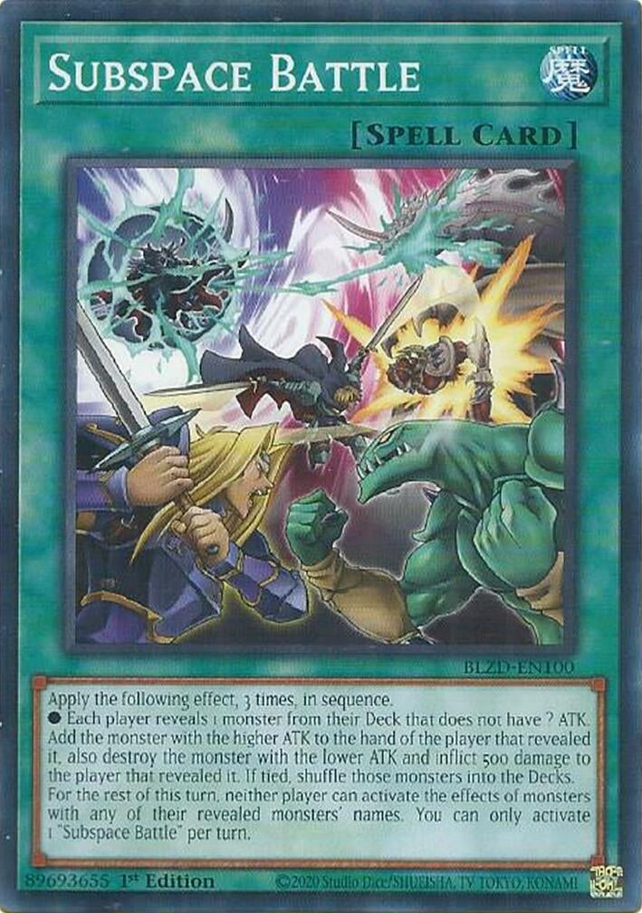 Image for Subspace Battle (BLZD-EN100) (Blazing Dominion) - YuGiOh