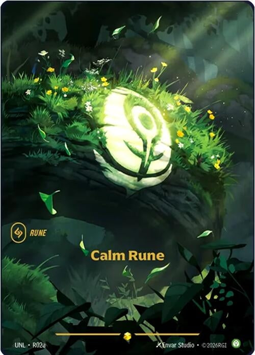 Image for Calm Rune (Alternate Art) (R02a) (Unleashed) - Riftbound: League of Legends Trading Card Game